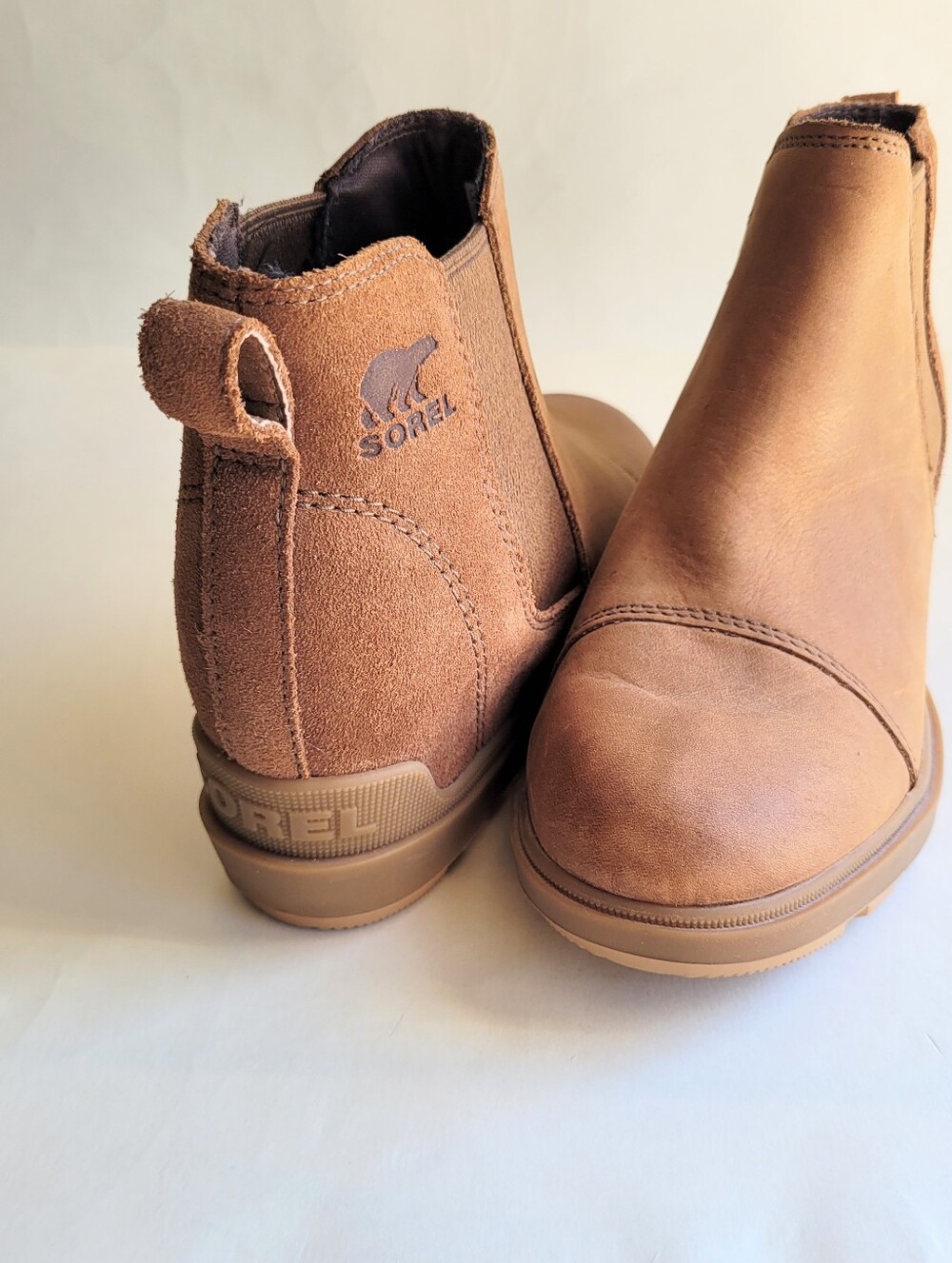 Sorel Womens Chelsea Ankle Boots in Light Brown 6.5